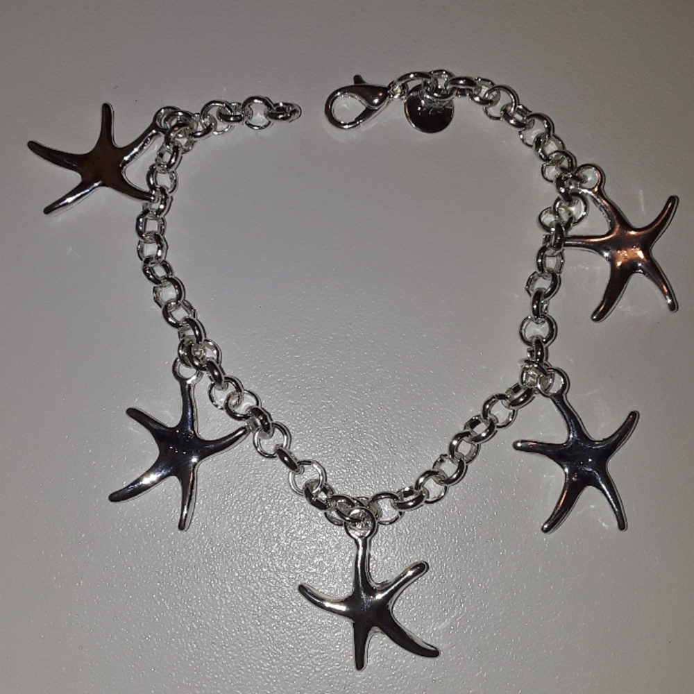 925 Silver starfish bracelet, brand new